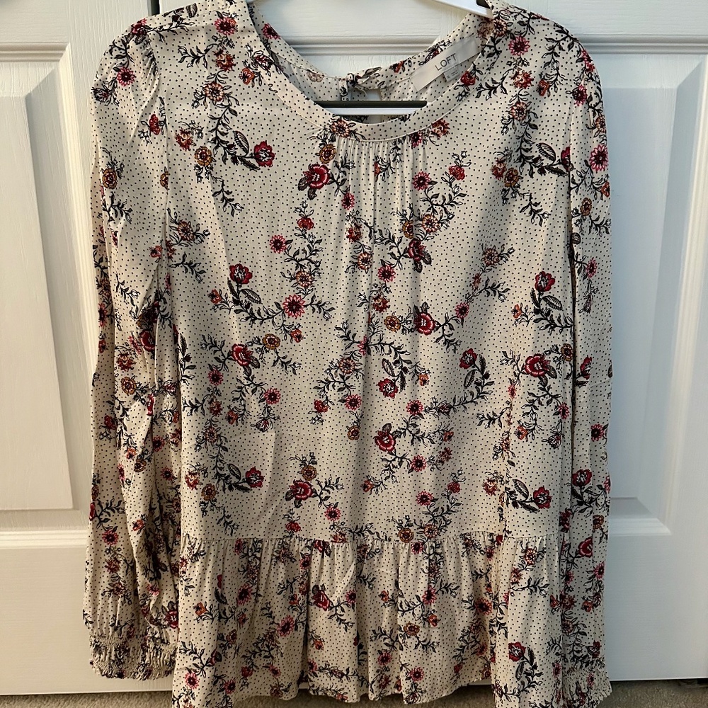 Loft Long Sleeve Blouse Size XL